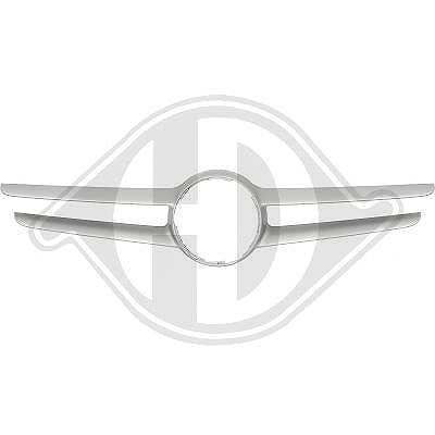 Diederichs Blende, Kühlergitter [Hersteller-Nr. 1673042] für Mercedes-Benz