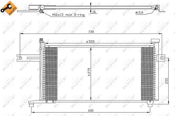 Nrf Kondensator ohne Trockner [Hersteller-Nr. 35315] für Nissan