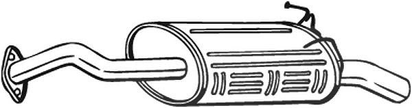 Bosal Endschalldämpfer [Hersteller-Nr. 163-063] für Honda