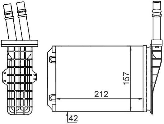 Mahle Wärmetauscher, Innenraumheizung [Hersteller-Nr. AH209000S] für Renault