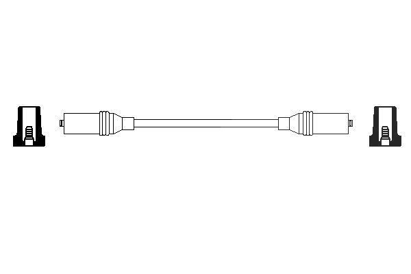 Bosch Zündleitung [Hersteller-Nr. 0356912989] für VW, Seat
