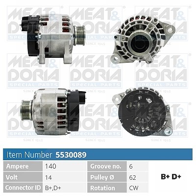 Meat & Doria Generator [Hersteller-Nr. 5530089] für Fiat, Lancia