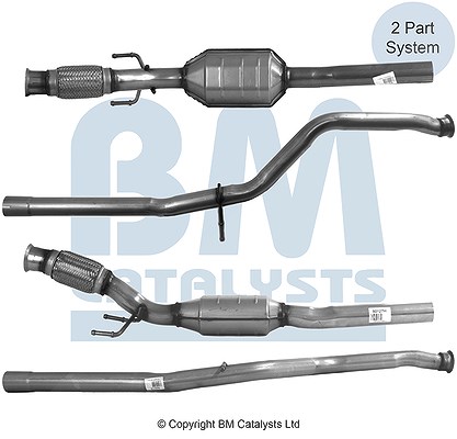 Bm Catalysts Katalysator mit Anbauteilen [Hersteller-Nr. BM80127H] für Peugeot