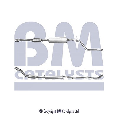 Bm Catalysts Katalysator mit Anbauteilen [Hersteller-Nr. BM90917H] für Peugeot