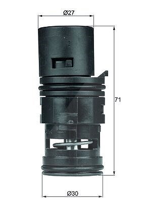 Mahle Thermostat, Kühlmittel [Hersteller-Nr. TO780] für BMW