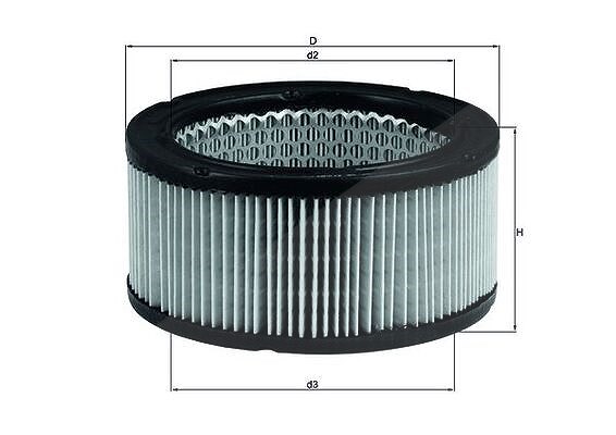 Mahle Luftfilter [Hersteller-Nr. LX213] für Ford, Porsche, Saab
