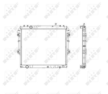 Nrf Kühler, Motorkühlung [Hersteller-Nr. 53541] für Toyota