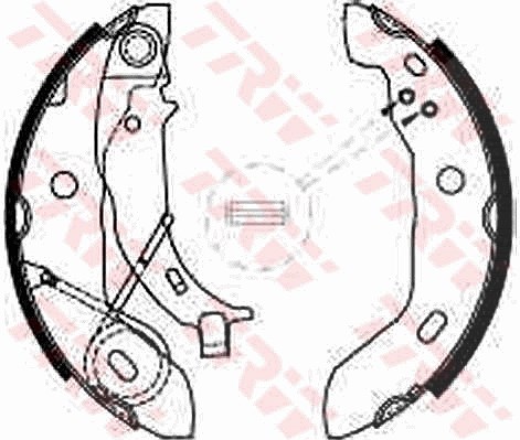 Trw Bremsbackensatz [Hersteller-Nr. GS8627] für Mercedes-Benz