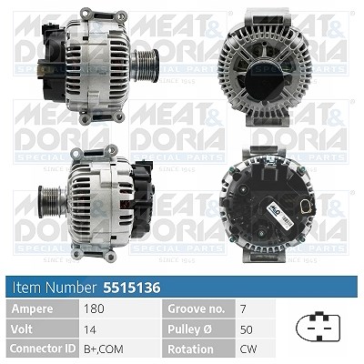 Meat & Doria Generator [Hersteller-Nr. 5515136] für Jeep, Mercedes-Benz, Chrysler