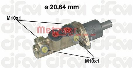 Metzger Autoteile Hauptbremszylinder [Hersteller-Nr. 202-039] für Seat, VW