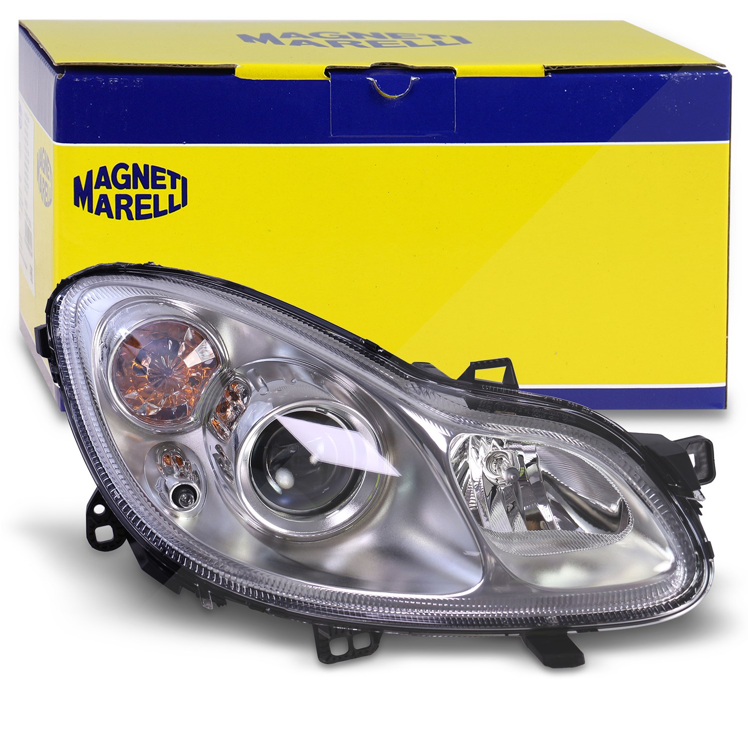 Magneti Marelli Scheinwerfer rechts H7/H7 mit Stellmotor [Hersteller-Nr. 710301229202] für Smart