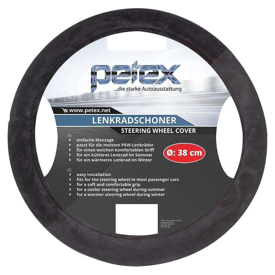 Petex Schwarz Design 1108 Lenkradbezug 36 - 38 Cm - Image 3
