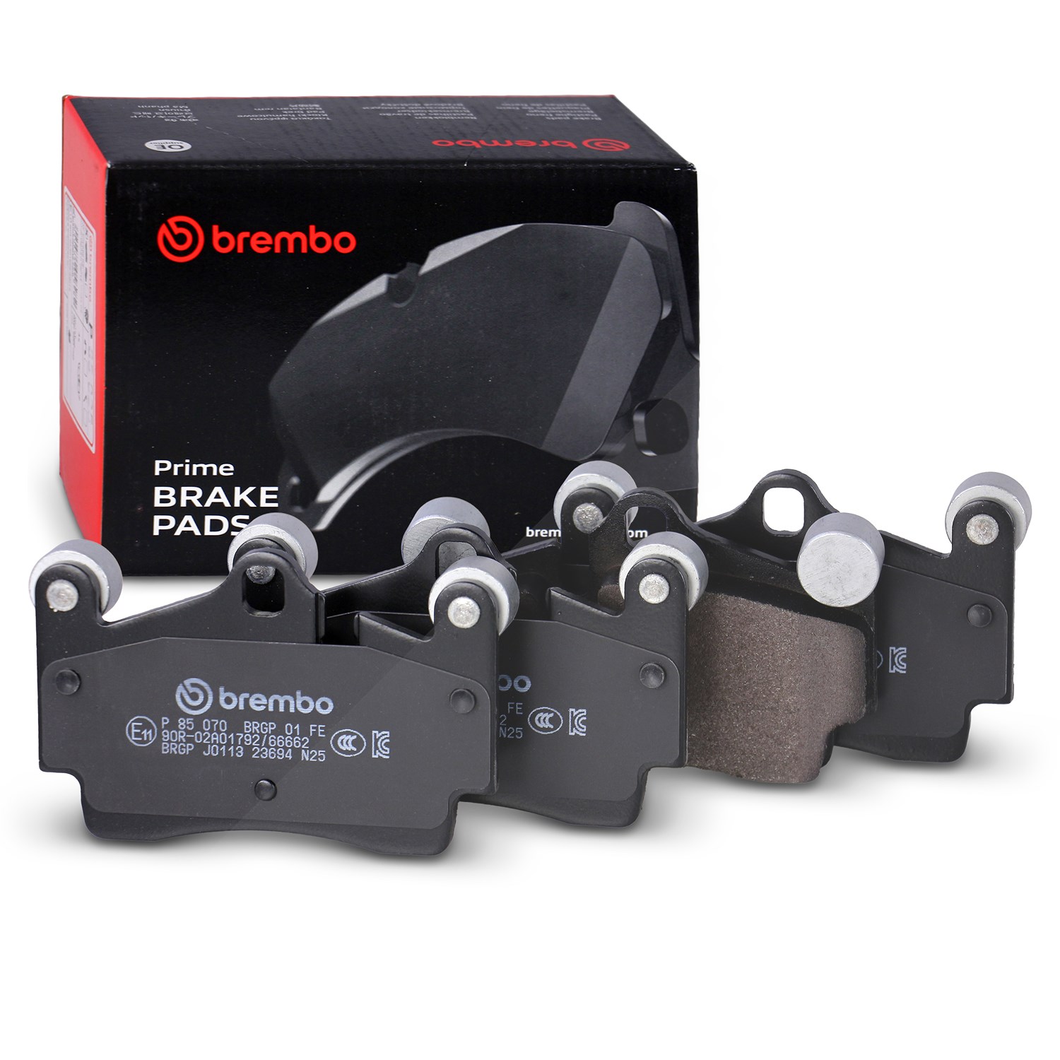Brembo Bremsbelagsatz hinten [Hersteller-Nr. P85070] für VW, Audi, Porsche