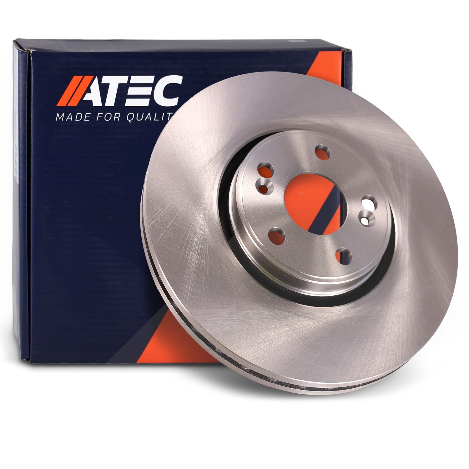 Atec 1x Bremsscheibe Vorderachse Belüftet [Hersteller-Nr. 10604174] für Renault