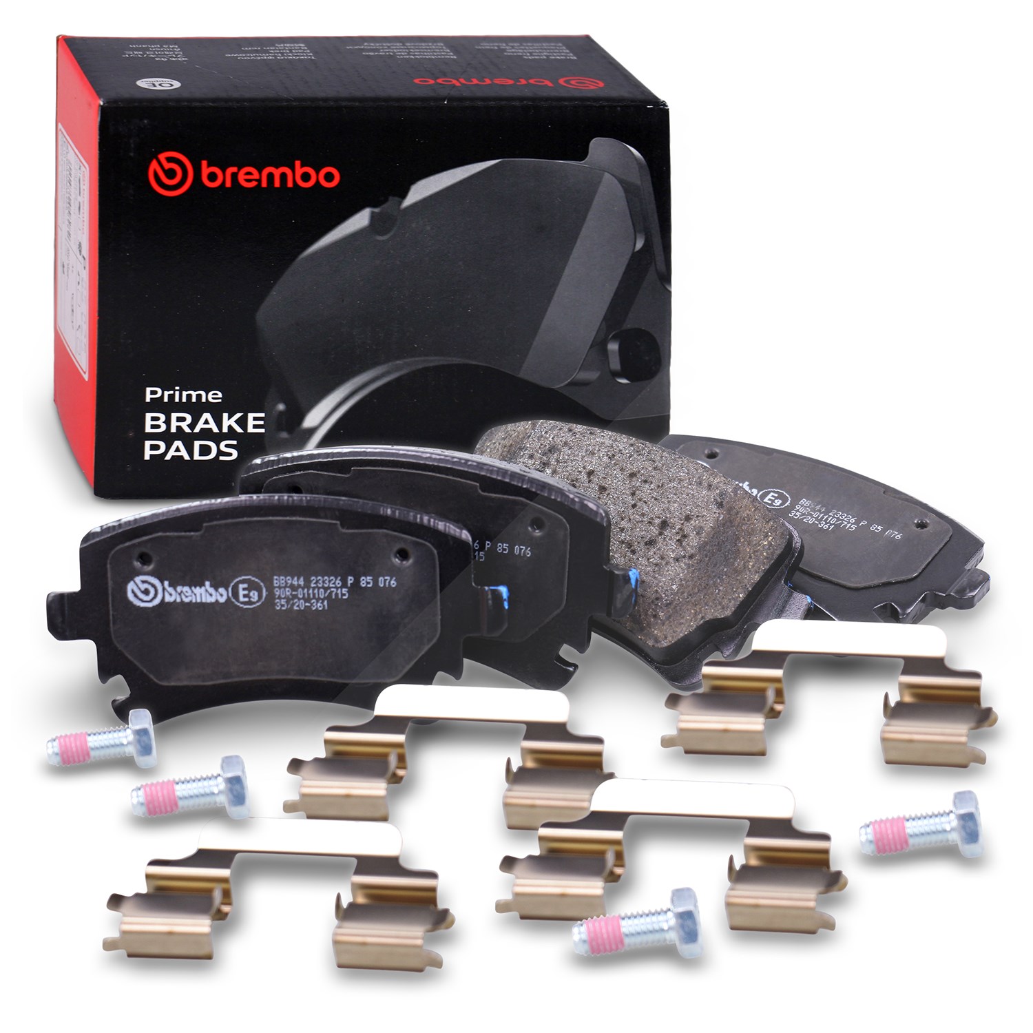 Brembo Bremsbelagsatz hinten [Hersteller-Nr. P85076] für VW, Audi