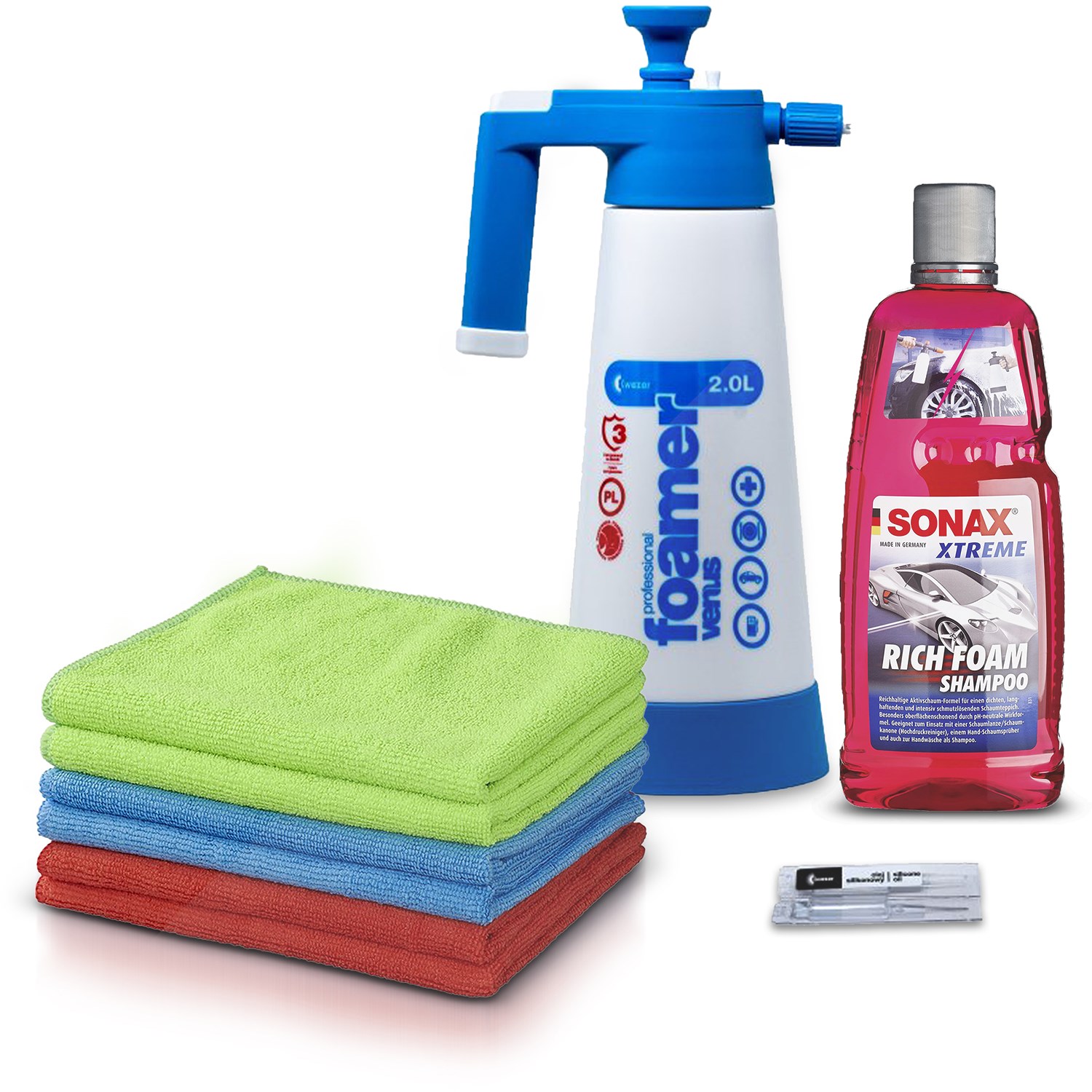 Kwazar Venus Super Foamer + Shampoo + Microfasertücher 6er Pack 40 x 30 [Hersteller-Nr. 20010062]