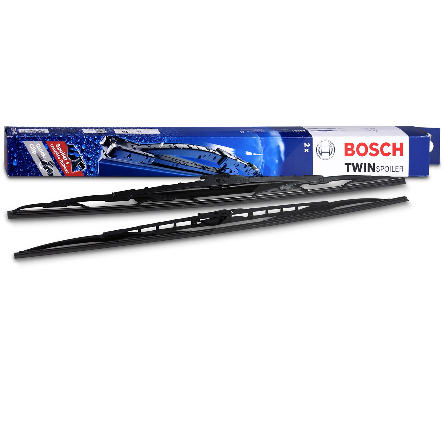 Bosch Wischerblatt Twin Spoiler 608S [Hersteller-Nr. 3397118308] für Chevrolet, Peugeot, BMW, Mercedes-Benz