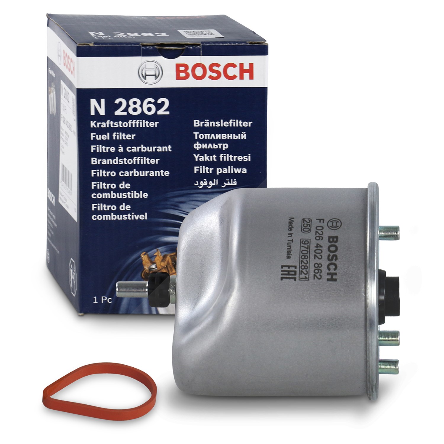 Bosch Kraftstofffilter [Hersteller-Nr. F026402862] für Vauxhall, Mitsubishi, Ds, Toyota, Citroën, Opel, Peugeot, Fiat