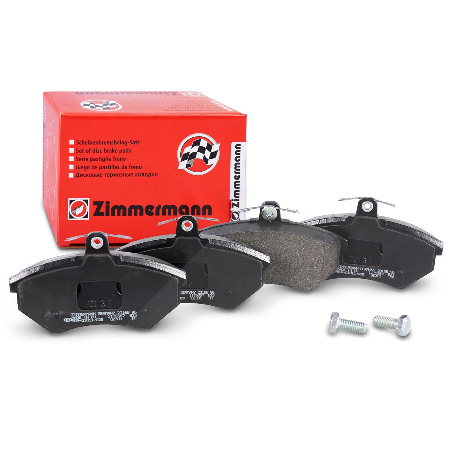 Zimmermann Bremsbelagsatz Vorderachse [Hersteller-Nr. 20168.190.1] für VW, Seat