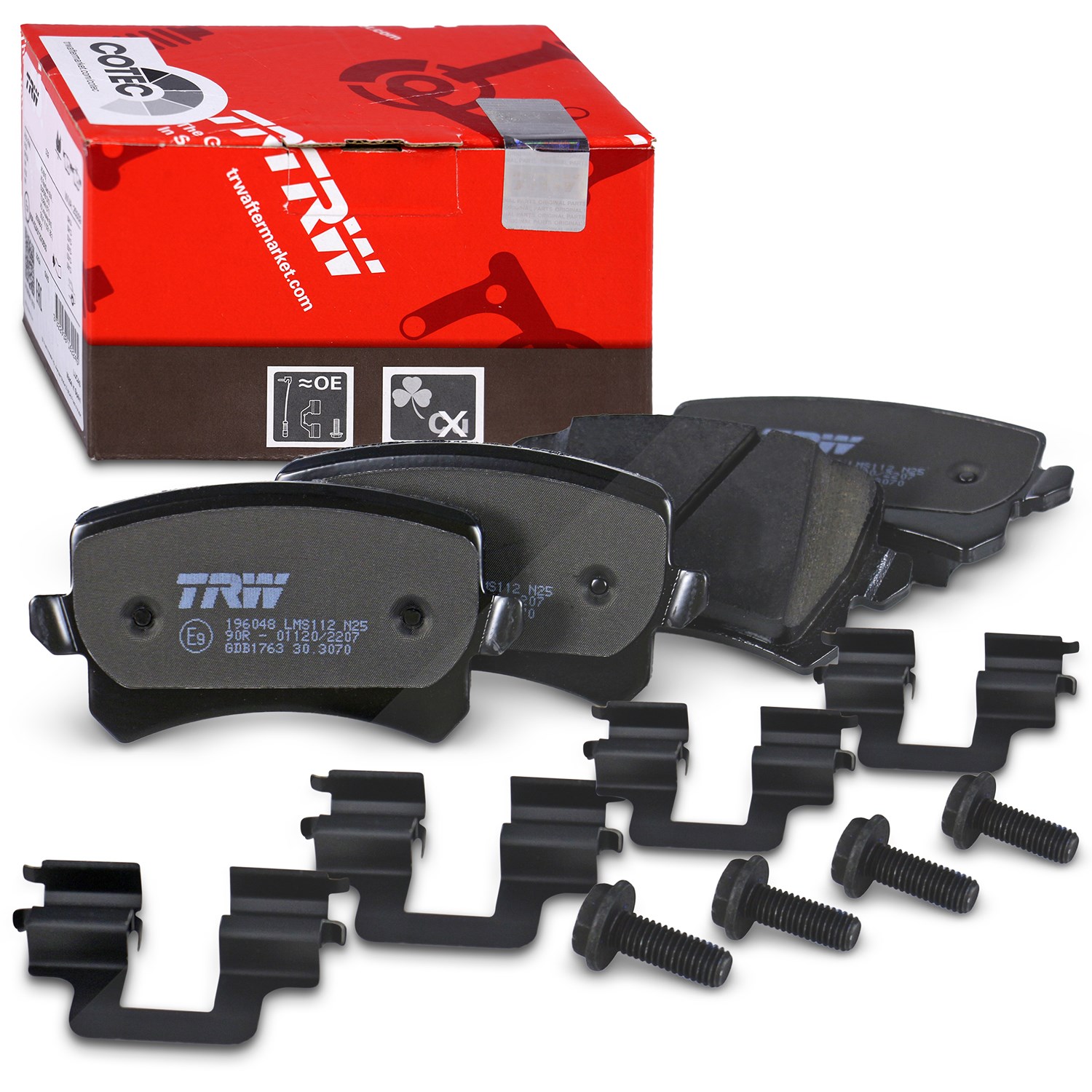 Trw Bremsbelagsatz hinten [Hersteller-Nr. GDB1763] für Seat, Audi, VW