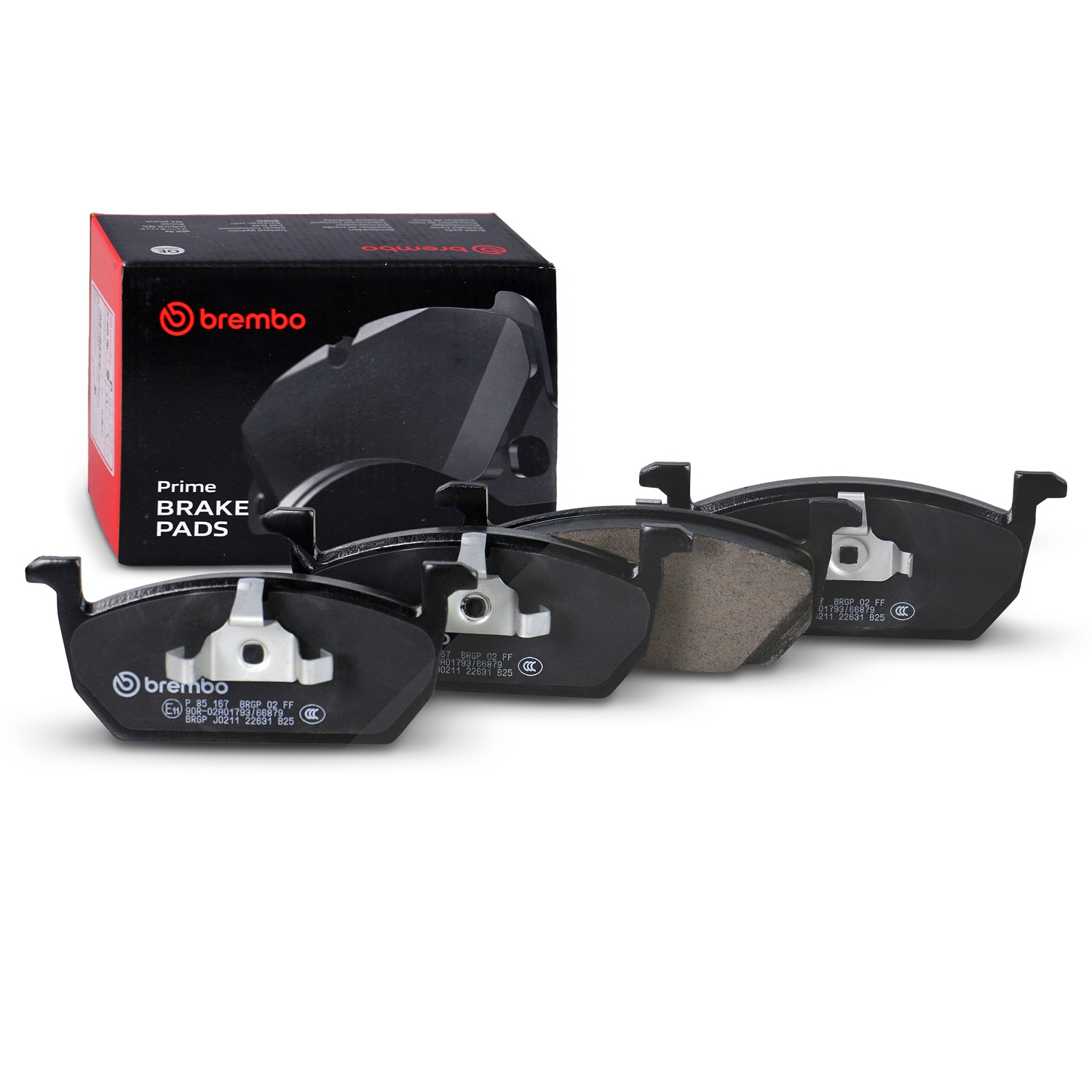 Brembo Bremsbelagsatz vorne [Hersteller-Nr. P85167] für VW, Audi, Seat, Skoda