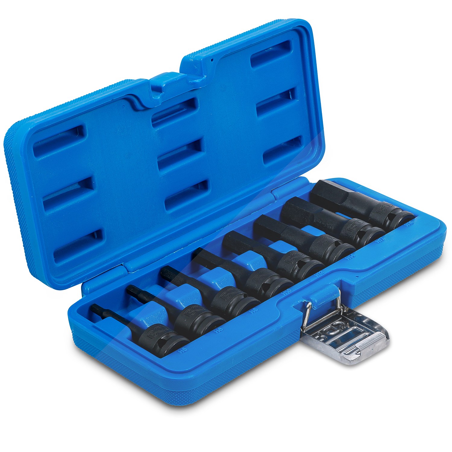 Bgs Kraft-Bit-Einsatz-Satz - 1/2 - Sechskant 5 - 19 mm - 8-tlg. [Hersteller-Nr. 5481]