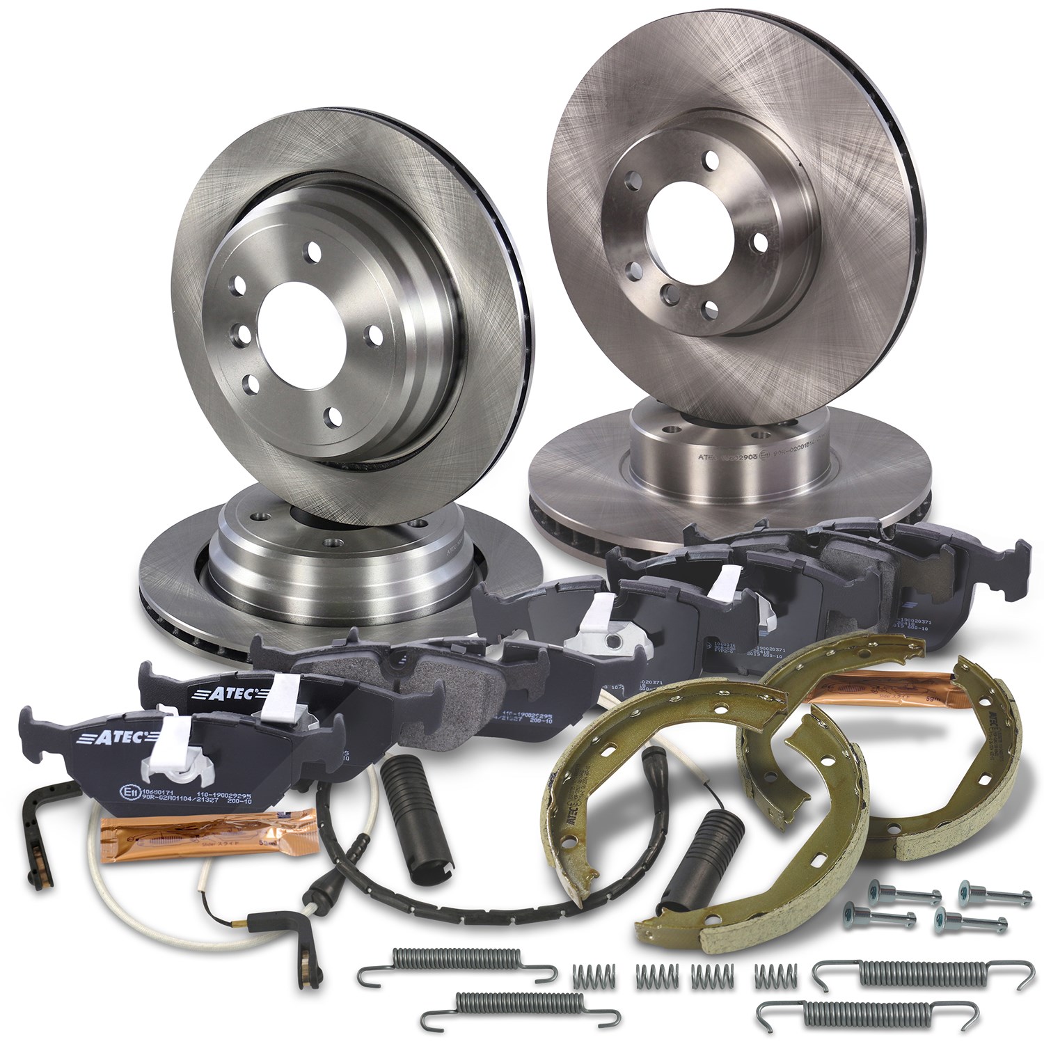Bestprice Bremsscheiben + Bremsbeläge Vorne + Hinten [Hersteller-Nr. 10603862] für BMW