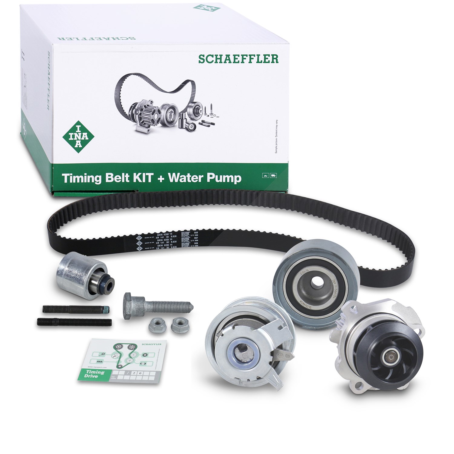 Schaeffler Ina Wasserpumpe + Zahnriemensatz [Hersteller-Nr. 530046330] für Seat, Audi, Skoda, VW