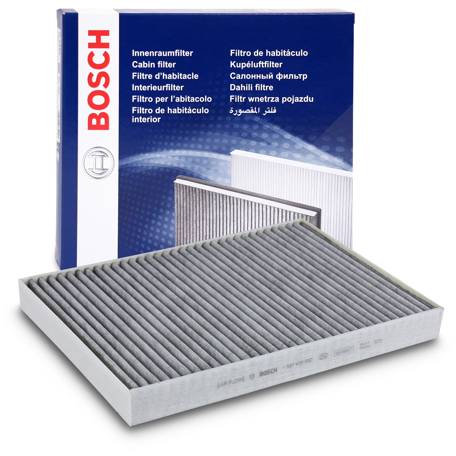 Bosch Filter, Innenraumluft [Hersteller-Nr. 1987435560] für VW, Porsche, Bentley, Lamborghini, Audi