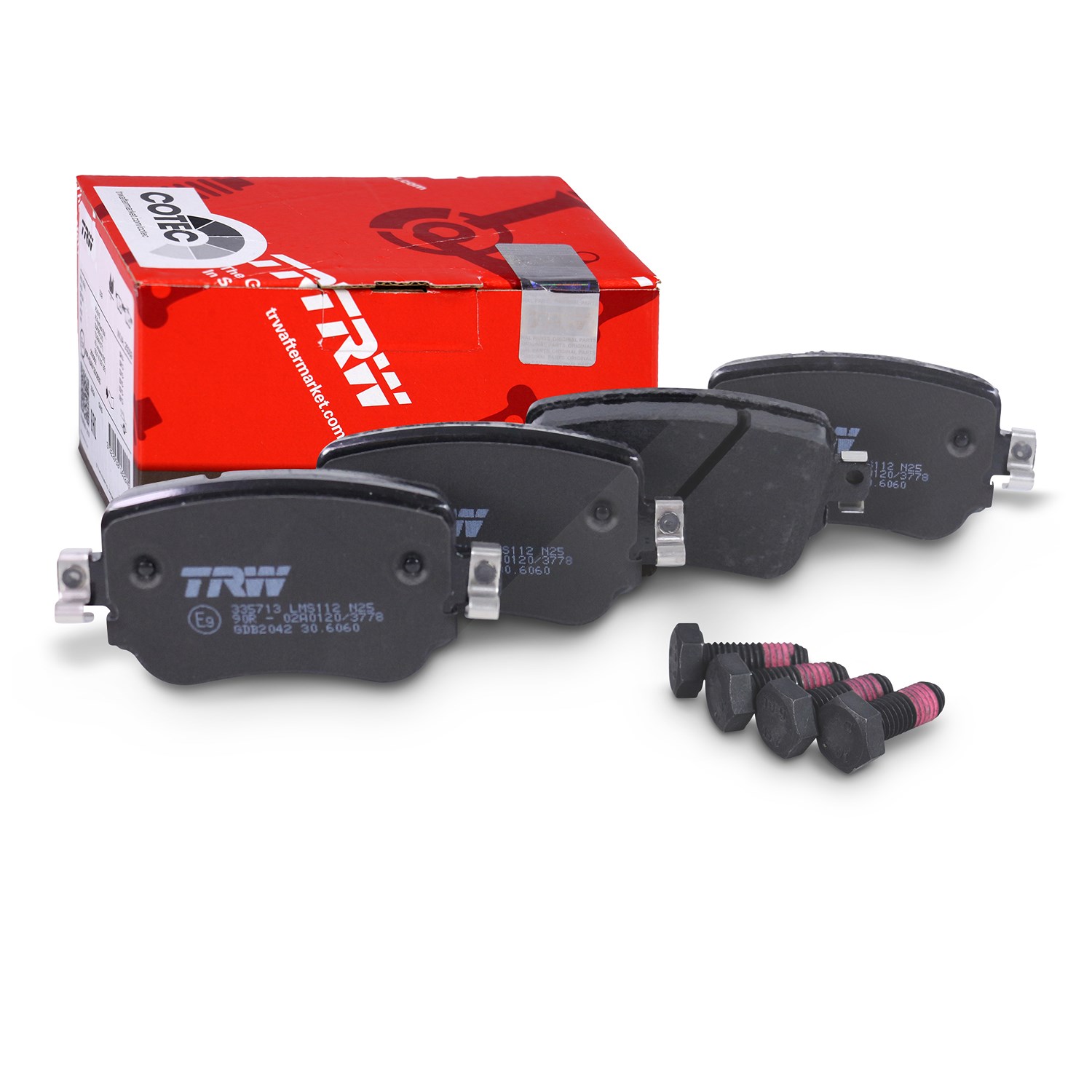 Trw Bremsbelagsatz hinten [Hersteller-Nr. GDB2042] für VW, Audi, Skoda, Seat