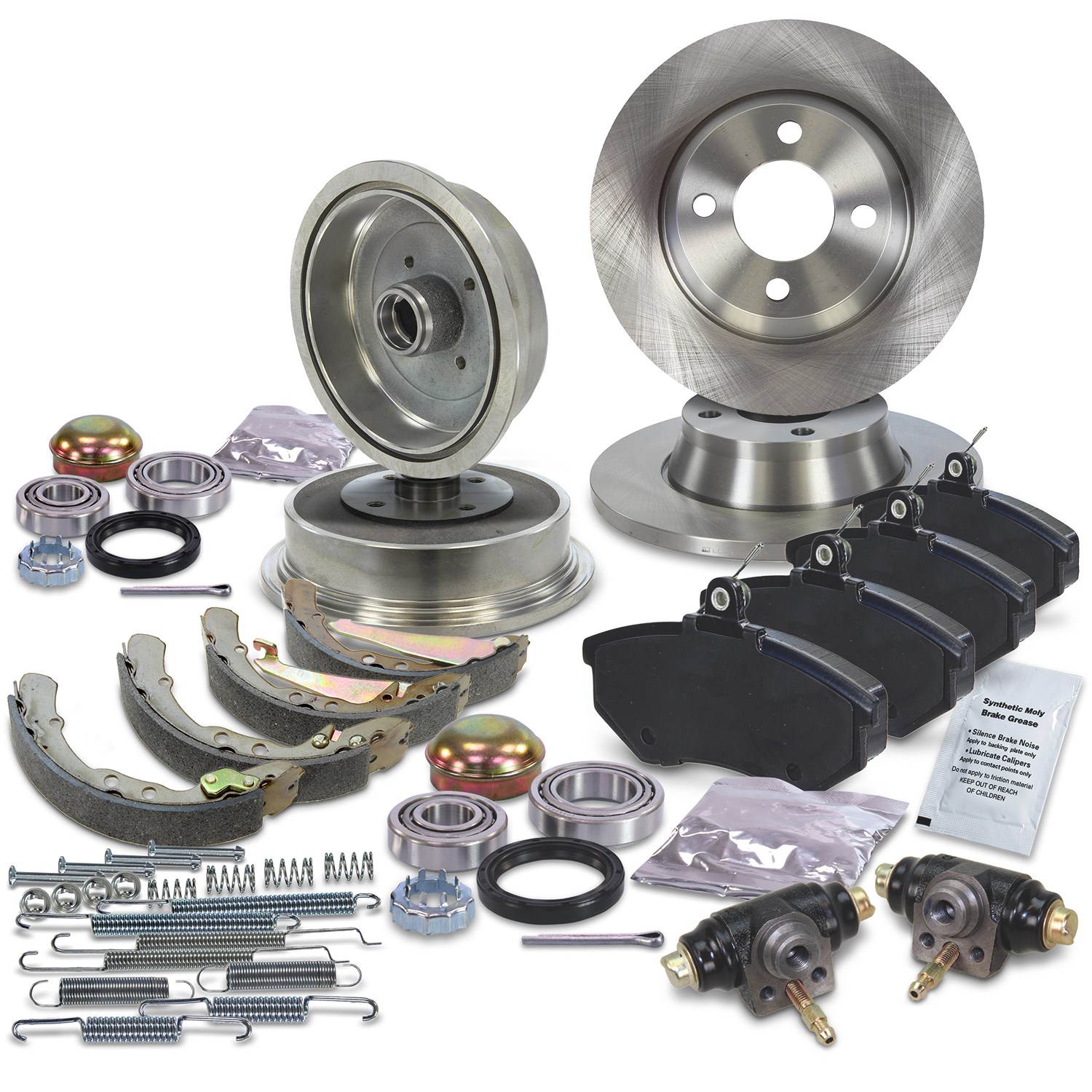 Bestprice Komplettset Bremsscheiben+Bremsbeläge Vorne+Hinten [Hersteller-Nr. 10604273] für Audi
