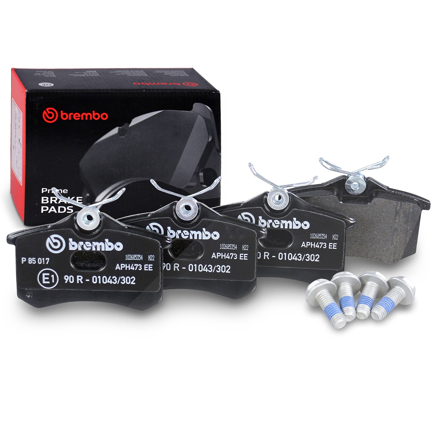 Brembo Bremsbelagsatz Hinterachse [Hersteller-Nr. P85017] für Skoda, Peugeot, Seat, Mg, Audi, VW, Citroën, Renault