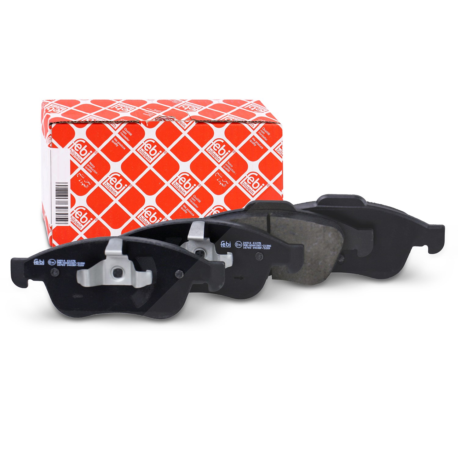 Febi Bilstein Bremsbelagsatz vorne [Hersteller-Nr. 16783] für Dacia, Nissan, Renault