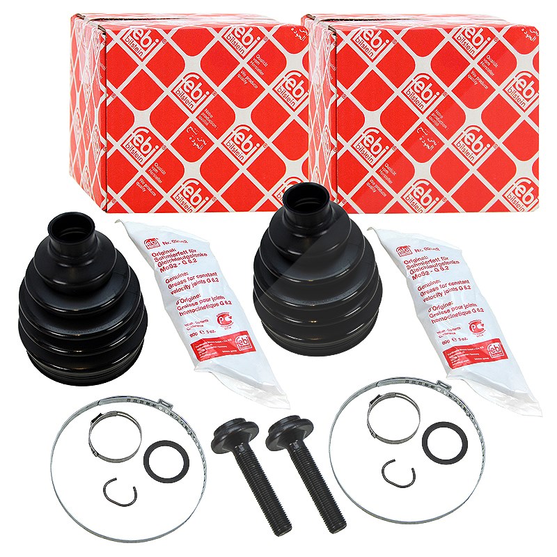 Febi Bilstein 2x Faltenbalgsatz, Antriebswelle [Hersteller-Nr. 15842] für VW, Audi, Skoda
