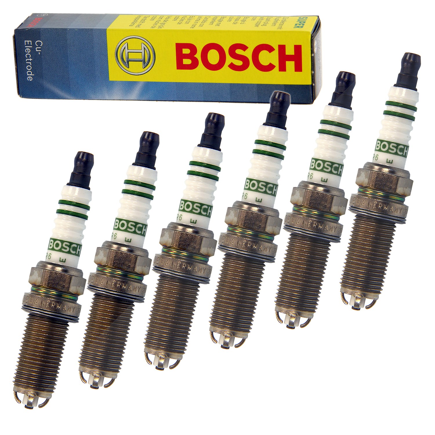 Bosch 6x Zündkerze [Hersteller-Nr. 0242245581] für Porsche