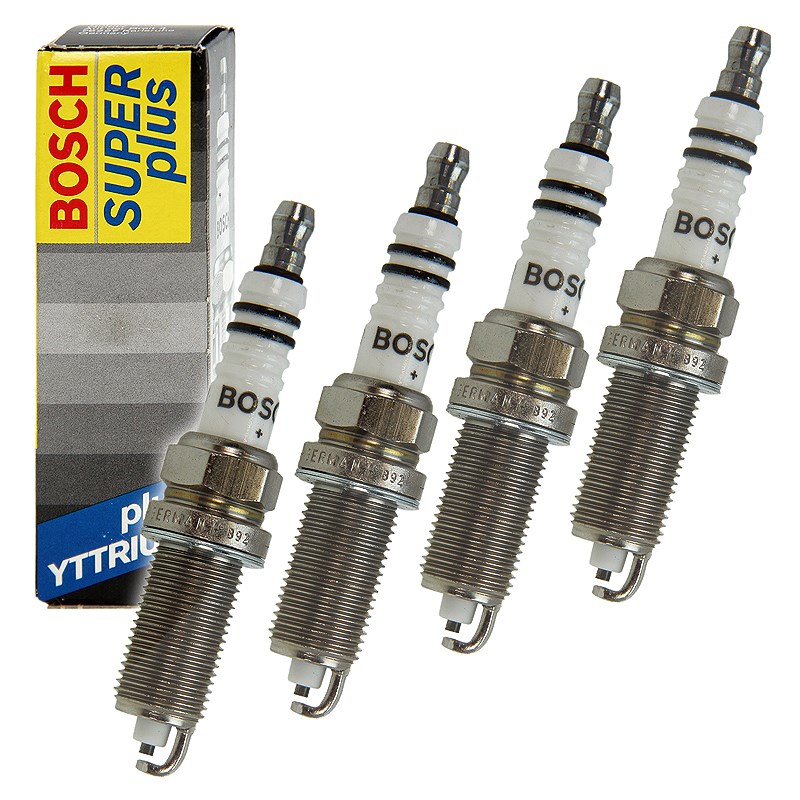 Bosch 4x Zündkerze [Hersteller-Nr. 0242235797] für Skoda, Audi, Seat, VW