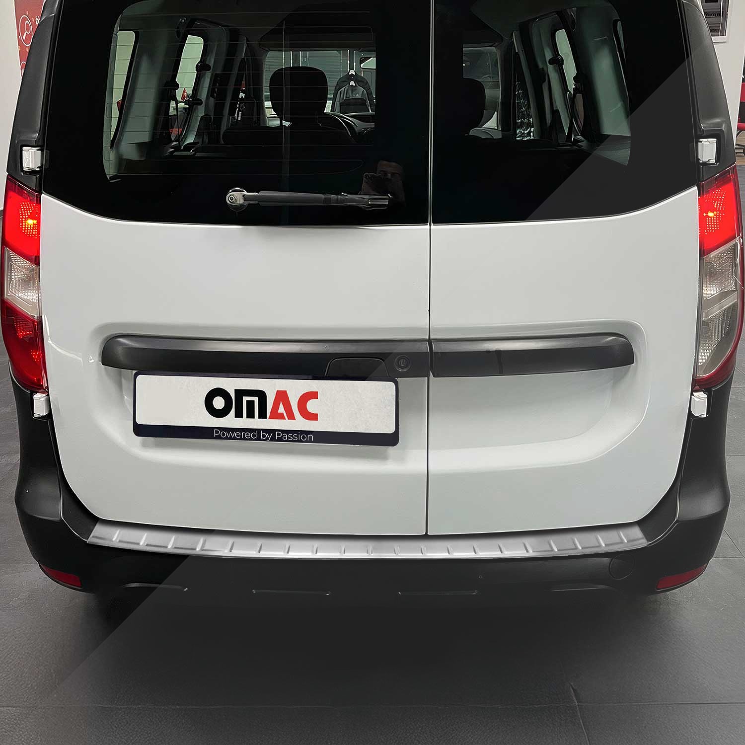 Omac Grau Ladekantenschutz Für Dacia Dokker 2012-2022 Edelstahl Dark Gebürstet - Image 2