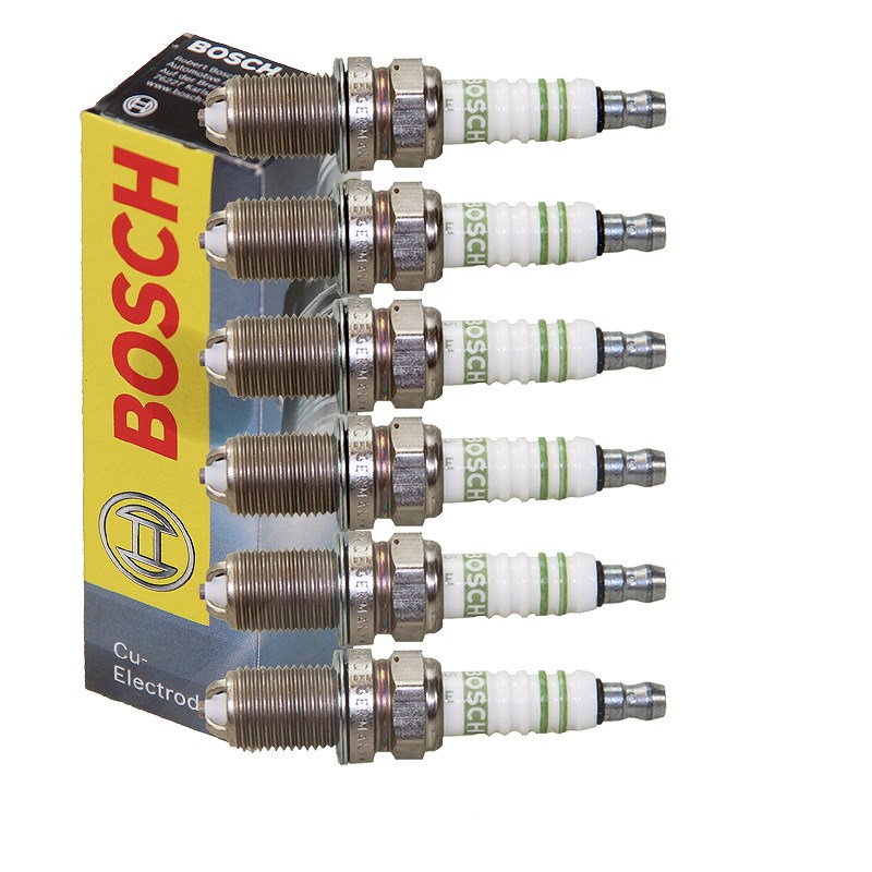 Bosch 6x Zündkerze [Hersteller-Nr. 0242229613] für Mercedes-Benz, Ford, VW, BMW