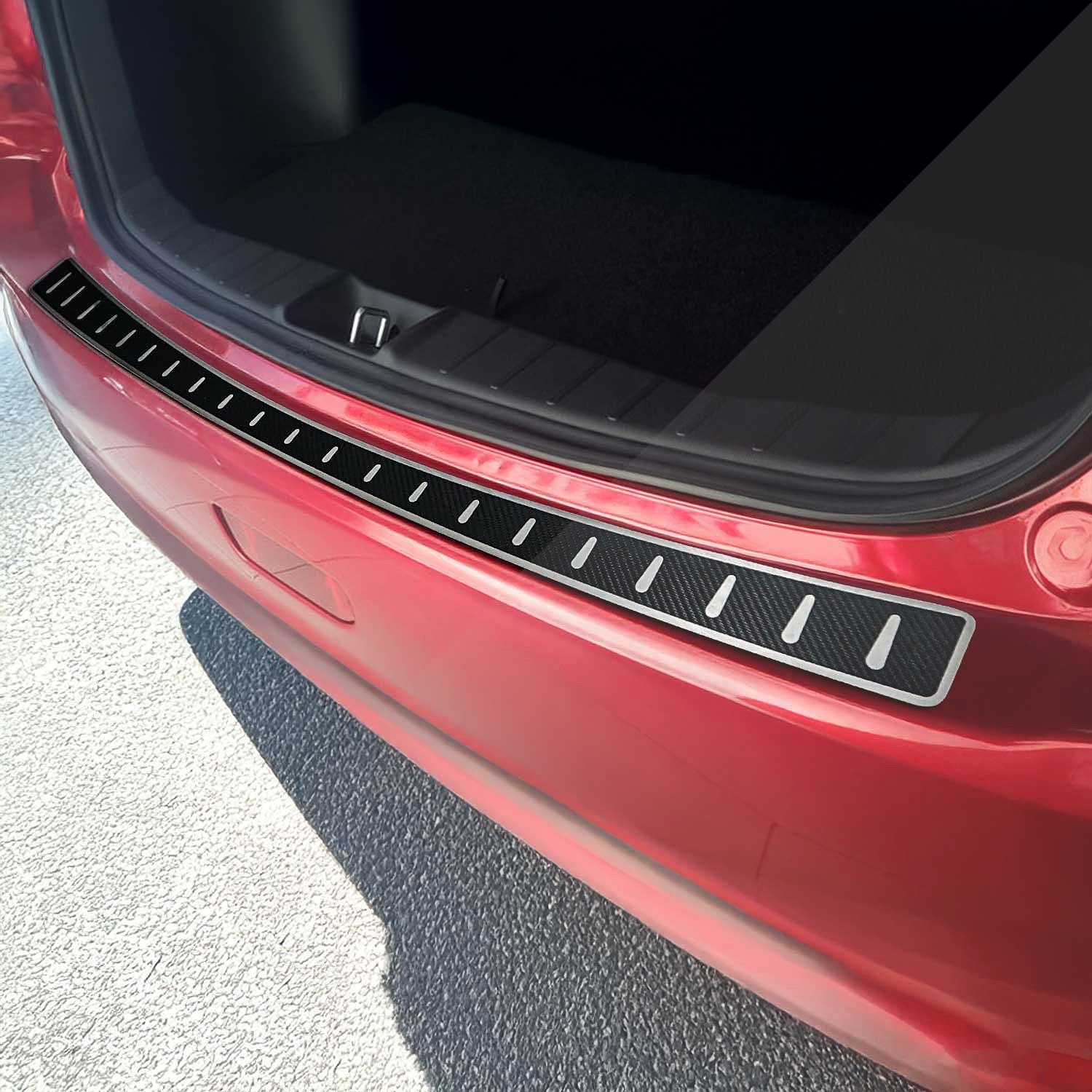 Omac Grau Ladekantenschutz Für Mitsubishi Asx 2010-2023 Edelstahl Carbon Foliert - Image 2