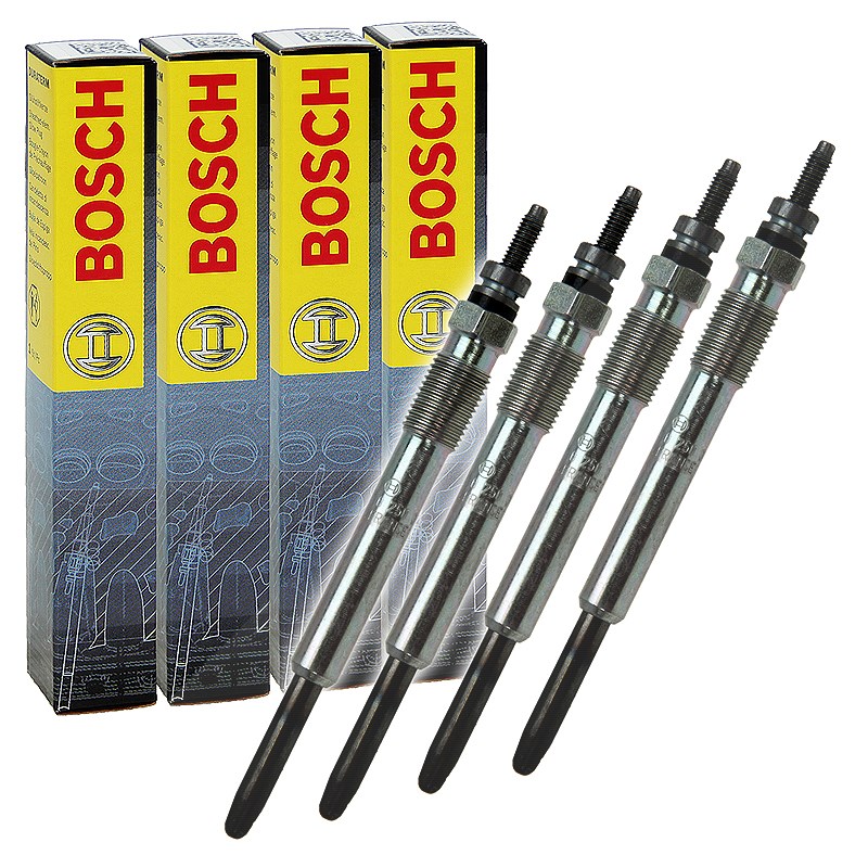 Bosch 4x Glühkerze Duraterm GLP013 [Hersteller-Nr. 0250202032] für Peugeot, Citroën, Lancia, Fiat