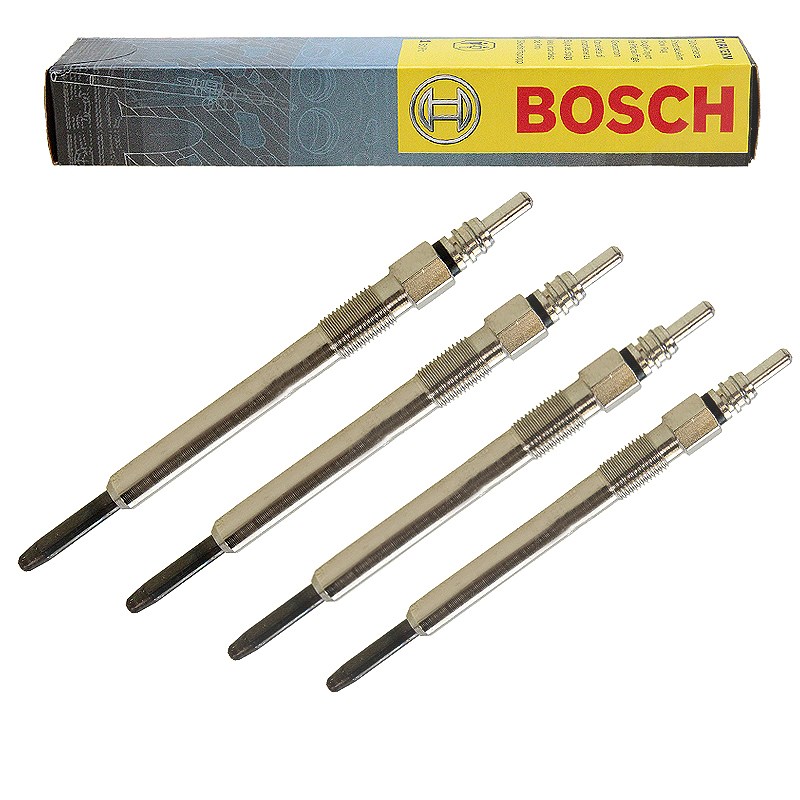 Bosch 4x Glühkerze Duraterm GLP109 [Hersteller-Nr. 0250202038] für Jeep, Chrysler
