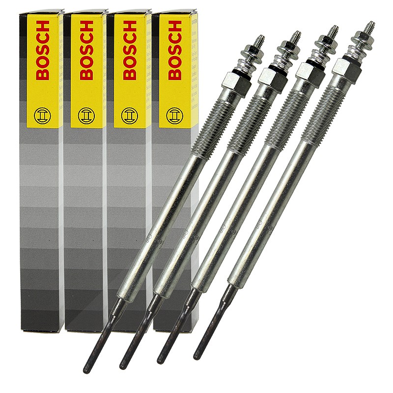Bosch 4x Glühkerze Duraterm GLP101 [Hersteller-Nr. 0250202125] für Toyota