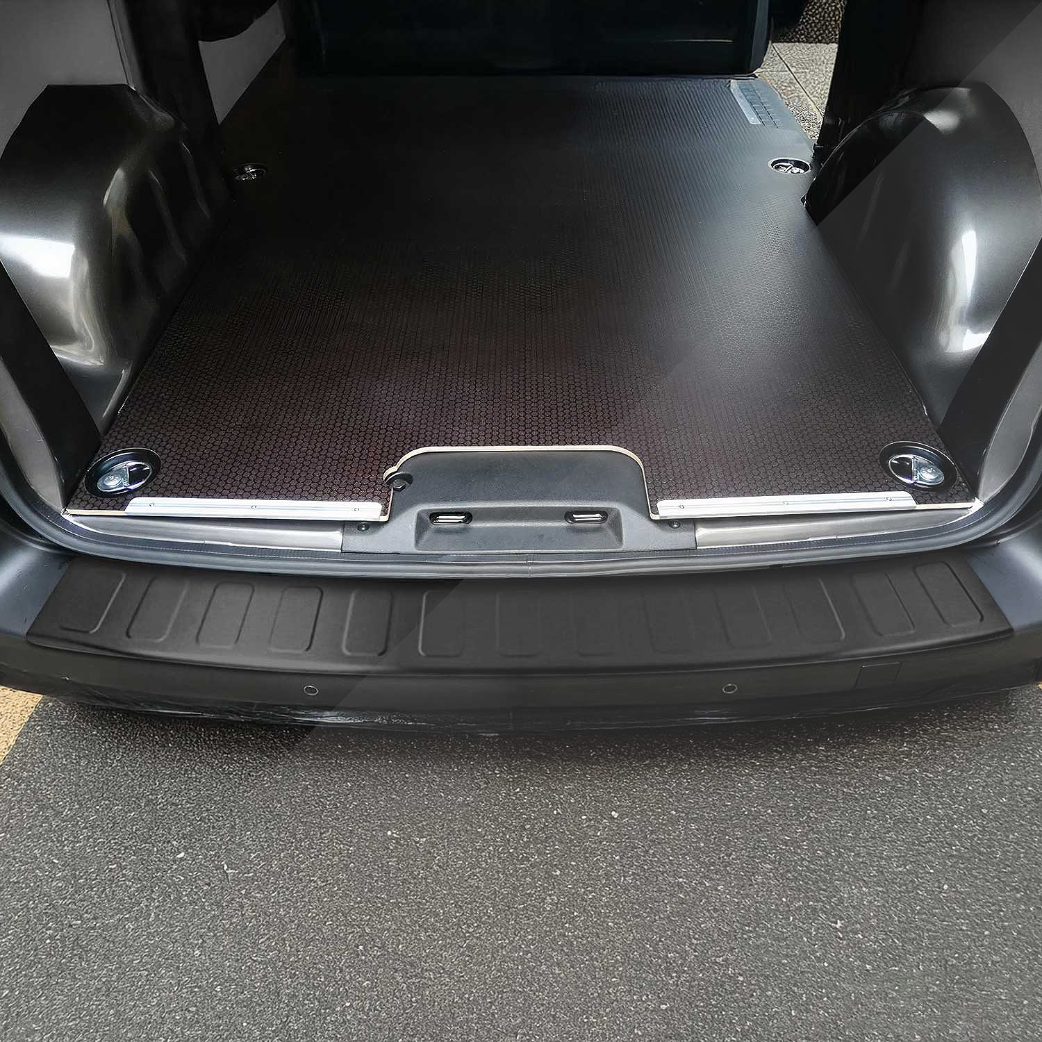 Omac Schwarz Ladekantenschutz Für Citroen Jumpy 2016-26 L1 L2 Dark Gebürstet Chrom - Image 2