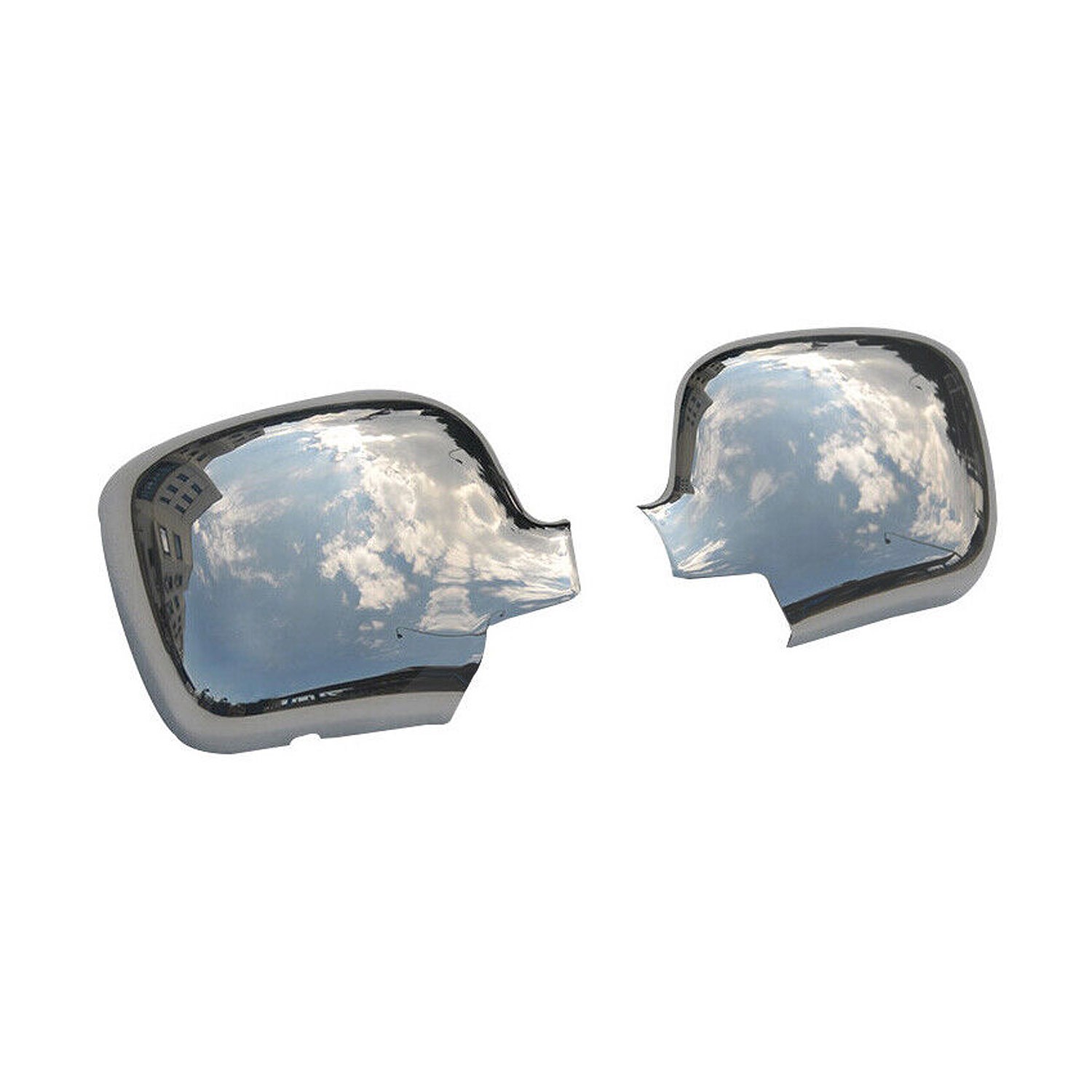Omac Spiegelkappen Edelstahl Silber [Hersteller-Nr. 6122112] für Renault