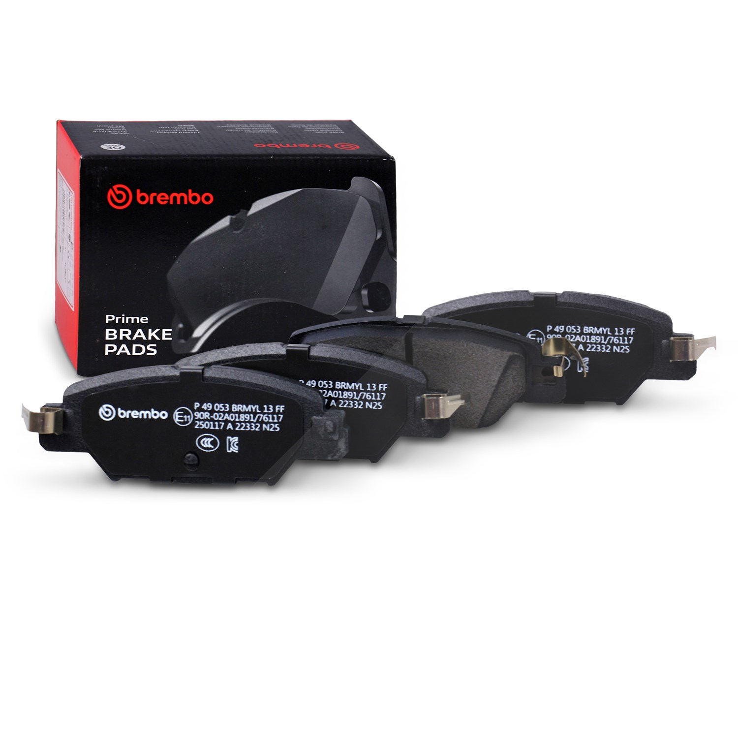 Brembo Bremsbelagsatz hinten [Hersteller-Nr. P49053] für Mazda
