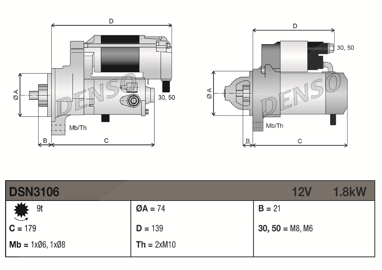 Für DENSO DSN3106 BMW D3 (E90, E91, E92) (05-14), 1 (E81, E87) (03-12), 3 E90 - Bild 4