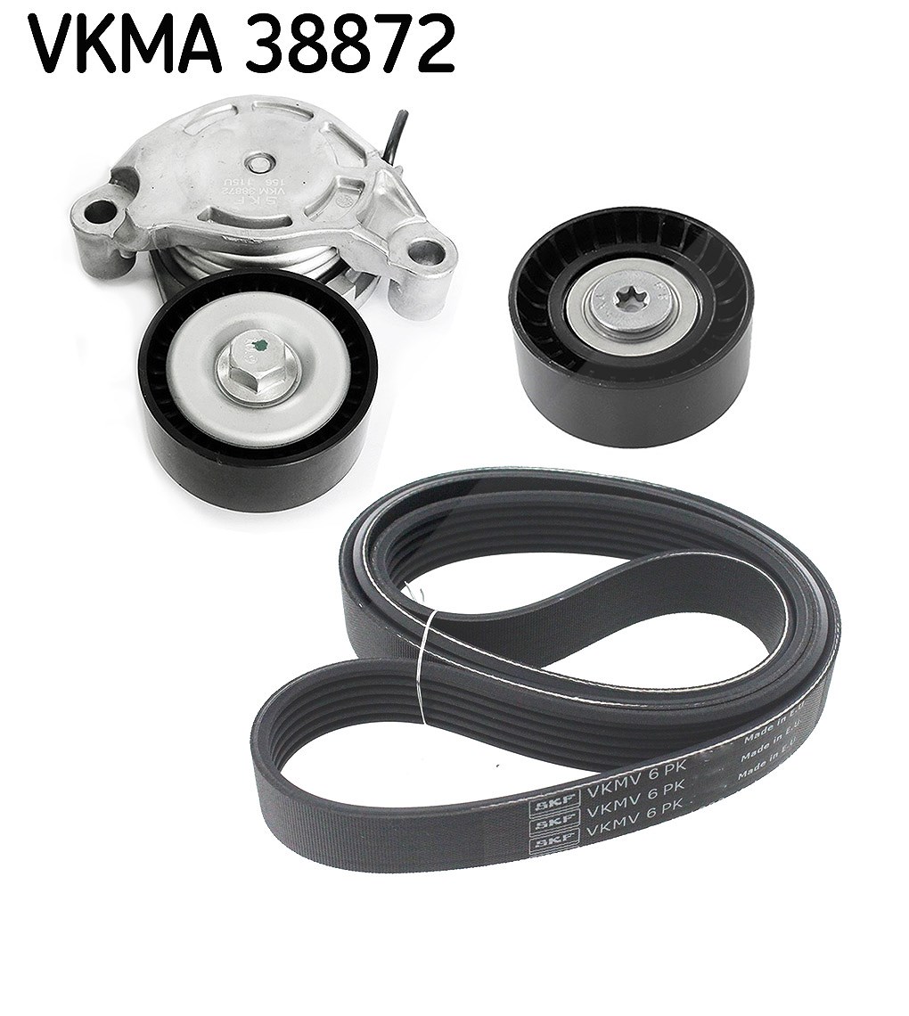 Skf Keilrippenriemensatz Vkma 38872 Für Ford Opel Chevrolet Mini Bmw (Brilliance) Mitsubishi Vw Mercedes (Bbdc) Dodge Jeep - Bild 8