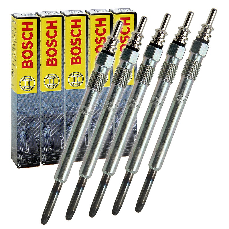 Bosch 5x Glühkerze Duraterm GLP022 [Hersteller-Nr. 0250202141] für Mercedes-Benz