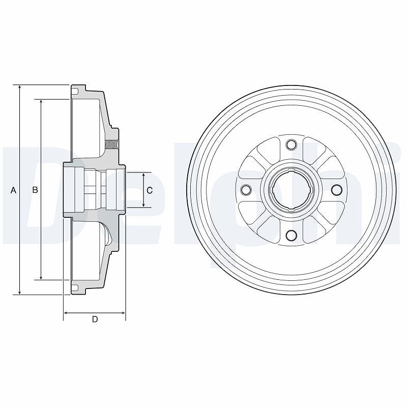 Delphi Bremstrommel Bf577 - Bild 7