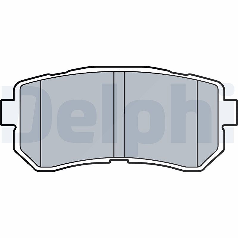 Für DELPHI LOCKHEED HAMULCE LP3521 BRAKE PAD AXLE SET HYUNDAI - Bild 12